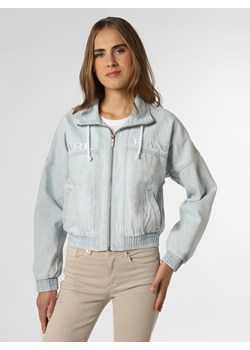 Karl Kani Damska kurtka jeansowa Kobiety Bawełna bielony jednolity ze sklepu vangraaf w kategorii Kurtki damskie - zdjęcie 139201429