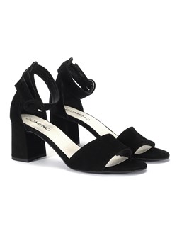 Czarne sandały MIRELLA ze sklepu Domenoshoes w kategorii Sandały damskie - zdjęcie 139202566