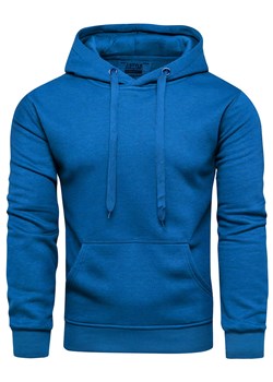 Bluza męska z kapturem niebieska Recea ze sklepu Recea.pl w kategorii Bluzy męskie - zdjęcie 139244986