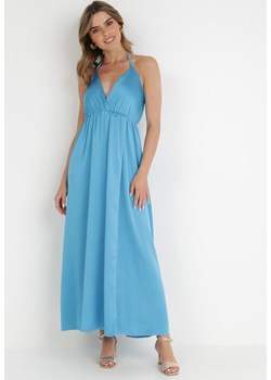 Niebieska Sukienka Hyrmaea ze sklepu Born2be Odzież w kategorii Sukienki - zdjęcie 139261518