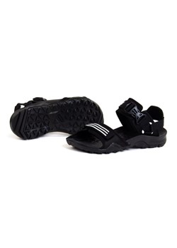 Sandały adidas Cyprex Ultra Sandal Dlx Jr GY6115 czarne ze sklepu ButyModne.pl w kategorii Sandały męskie - zdjęcie 139280859