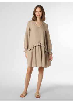 Esprit Collection Damska sukienka lniana Kobiety len kitt jednolity ze sklepu vangraaf w kategorii Sukienki - zdjęcie 139294368