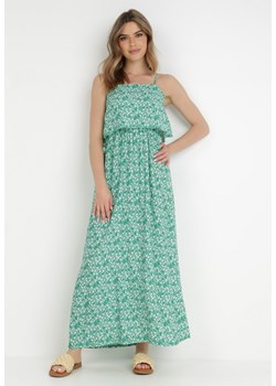 Zielona Sukienka z Wiskozy Melline ze sklepu Born2be Odzież w kategorii Sukienki - zdjęcie 139304848