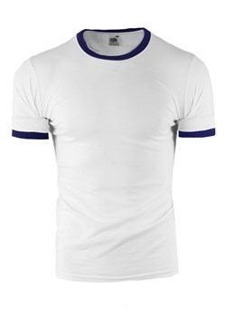 koszulka  Rolly 010 - biała/granat ze sklepu Risardi w kategorii T-shirty męskie - zdjęcie 139312206