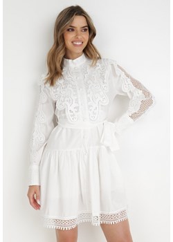 Biała Sukienka Evenope ze sklepu Born2be Odzież w kategorii Sukienki - zdjęcie 139313326