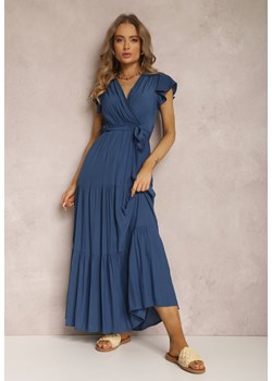 Granatowa Sukienka Tantysus ze sklepu Renee odzież w kategorii Sukienki - zdjęcie 139316255