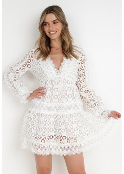 Biała Sukienka Artica ze sklepu Born2be Odzież w kategorii Sukienki - zdjęcie 139317745