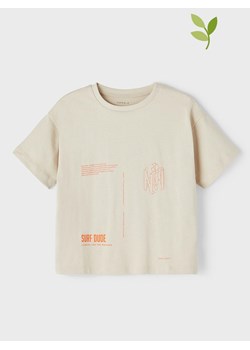 name it Koszulka &quot;Hictor&quot; w kolorze beżowym ze sklepu Limango Polska w kategorii T-shirty chłopięce - zdjęcie 139329867