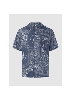 Koszula casualowa o kroju regular fit z lyocellu z krótkim rękawem ze sklepu Peek&Cloppenburg  w kategorii Koszule męskie - zdjęcie 139337129