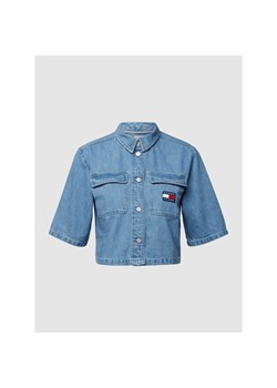 Bluzka jeansowa z krótkim rękawem ze sklepu Peek&Cloppenburg  w kategorii Koszule damskie - zdjęcie 139338355