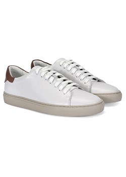 Białe sneakersy SAMSON ze sklepu Domenoshoes w kategorii Trampki męskie - zdjęcie 139369129