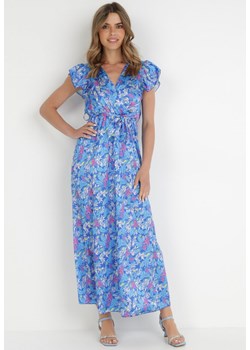 Niebieska Sukienka Cythanassa ze sklepu Born2be Odzież w kategorii Sukienki - zdjęcie 139394925