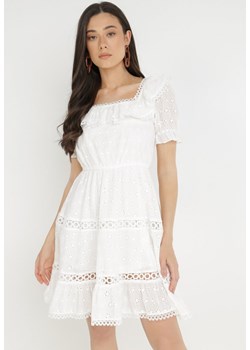 Biała Sukienka z Bawełny Phinesilea ze sklepu Born2be Odzież w kategorii Sukienki - zdjęcie 139400937