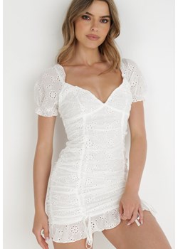 Biała Sukienka Pereis ze sklepu Born2be Odzież w kategorii Sukienki - zdjęcie 139406649