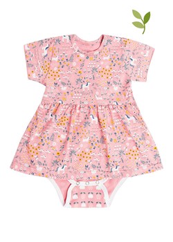 Sukienka-body w kolorze jasnoróżowym ze wzorem ze sklepu Limango Polska w kategorii Odzież dla niemowląt - zdjęcie 139409678