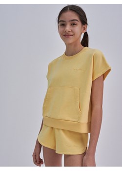 Szorty dziewczęce z bawełny ekologicznej żółte Filemka 200 ze sklepu Big Star w kategorii Spodenki dziewczęce - zdjęcie 139426005