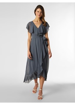 Marie Lund Damska sukienka wieczorowa Kobiety Szyfon indygo jednolity ze sklepu vangraaf w kategorii Sukienki - zdjęcie 139429888
