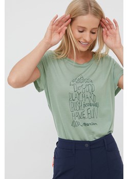 Houdini t-shirt Tree Message damski kolor zielony ze sklepu ANSWEAR.com w kategorii Bluzki damskie - zdjęcie 139514329