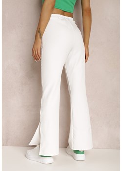 Białe Spodnie Dzwony Evissa ze sklepu Renee odzież w kategorii Spodnie damskie - zdjęcie 139522629