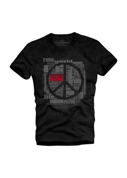 T-shirt męski UNDERWORLD Peace czarny ze sklepu morillo w kategorii T-shirty męskie - zdjęcie 139530296