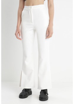 Białe Spodnie Dzwony Amathotis ze sklepu Born2be Odzież w kategorii Spodnie damskie - zdjęcie 139565329
