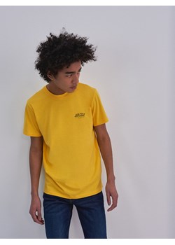 Koszulka męska z nadrukiem żółta Omaran 201 ze sklepu Big Star w kategorii T-shirty męskie - zdjęcie 139567237