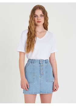 GATE Basic luźny t-shirt z mieszanki bawełny 34 ze sklepu gateshop w kategorii Bluzki damskie - zdjęcie 139579008