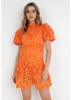 Pomarańczowa Sukienka Cilleis ze sklepu Born2be Odzież w kategorii Sukienki - zdjęcie 139590235