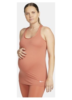 Damska ciążowa koszulka bez rękawów Nike Dri-FIT (M) - Pomarańczowy ze sklepu Nike poland w kategorii Bluzki ciążowe - zdjęcie 139590556