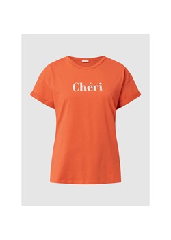 T-shirt z nadrukiem flokowym ze sklepu Peek&Cloppenburg  w kategorii Bluzki damskie - zdjęcie 139659319