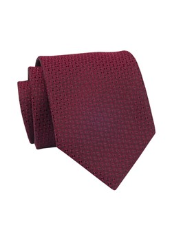 Krawat Ciemny Czerwony w Drobny Wzór, 7 cm, Elegancki, Klasyczny, Męski -ALTIES KRALTS0656 ze sklepu JegoSzafa.pl w kategorii Krawaty - zdjęcie 139676155