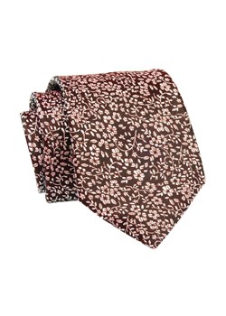 Krawat Czerwony w Drobne Kwiatki, 7 cm, Elegancki, Klasyczny, Męski -ALTIES KRALTS0642 ze sklepu JegoSzafa.pl w kategorii Krawaty - zdjęcie 139676167