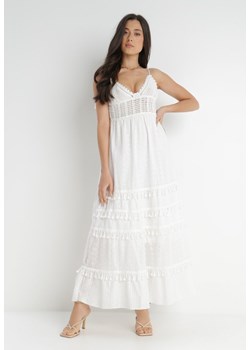 Biała Sukienka Dorassa ze sklepu Born2be Odzież w kategorii Sukienki - zdjęcie 139676295
