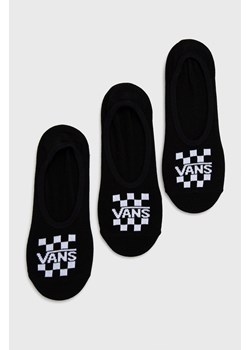 Vans skarpetki (3-pack) męskie kolor czarny VN0A7S9ABLK1-BLACK ze sklepu ANSWEAR.com w kategorii Skarpetki damskie - zdjęcie 139785418