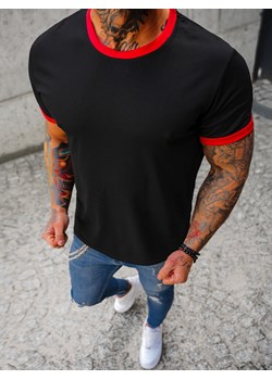 T-shirt męski czarny OZONEE JS/8T83/3 ze sklepu ozonee.pl w kategorii T-shirty męskie - zdjęcie 139889469