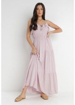 Różowa Sukienka z Wiskozy Yitira ze sklepu Born2be Odzież w kategorii Sukienki - zdjęcie 140523395