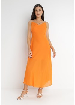 Pomarańczowa Sukienka Philice ze sklepu Born2be Odzież w kategorii Sukienki - zdjęcie 140523678