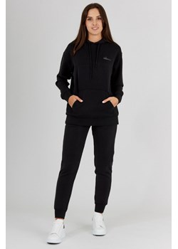 GUESS - Czarne spodnie damskie z modalu ze sklepu outfit.pl w kategorii Spodnie damskie - zdjęcie 140526896