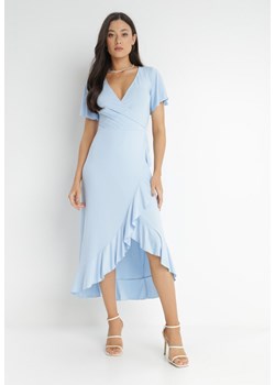 Jasnoniebieska Sukienka Aediala ze sklepu Born2be Odzież w kategorii Sukienki - zdjęcie 140527075
