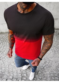 T-Shirt męski czerwony OZONEE JS/8T81/1Z ze sklepu ozonee.pl w kategorii T-shirty męskie - zdjęcie 140536077