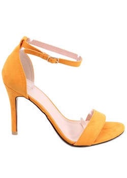 Sandałki na szpilce Sheila Yellow żółte ze sklepu ButyModne.pl w kategorii Sandały damskie - zdjęcie 140631887