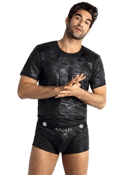 Electro czarny t-shirt męski, Kolor czarny-moro, Rozmiar 2XL, Anais ze sklepu Intymna w kategorii T-shirty męskie - zdjęcie 140668447