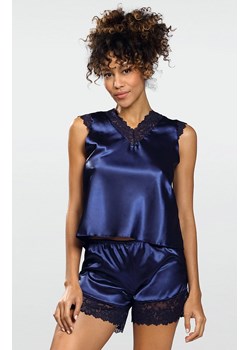Skaylor piżama satynowa, Kolor granatowo-czarny, Rozmiar XS, DKaren ze sklepu Intymna w kategorii Piżamy damskie - zdjęcie 140671996