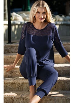 Loretta piżama, Kolor granatowy, Rozmiar XS, DKaren ze sklepu Intymna w kategorii Piżamy damskie - zdjęcie 140672056