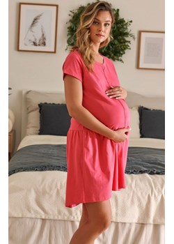 Koszula nocna ciążowa i do karmienia TCB.9445.PEONY, Kolor różowy, Rozmiar XL, Doctor Nap ze sklepu Intymna w kategorii Bielizna ciążowa - zdjęcie 140672615