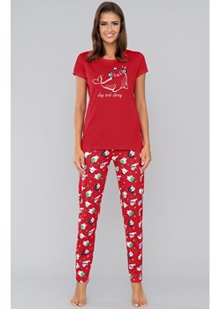 Kasjana piżama damska kr.dł., Kolor czerwony, Rozmiar S, Italian Fashion ze sklepu Intymna w kategorii Piżamy damskie - zdjęcie 140675934