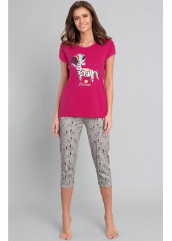 Crazy piżama damska kr.3/4, Kolor różowy-wzór, Rozmiar S, Italian Fashion ze sklepu Intymna w kategorii Piżamy damskie - zdjęcie 140676617