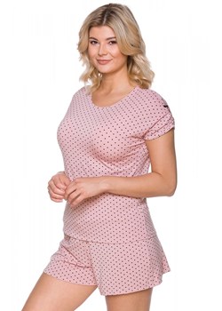 338 piżama damska, Kolor różowy-wzór, Rozmiar M, Lupoline ze sklepu Intymna w kategorii Piżamy damskie - zdjęcie 140679209
