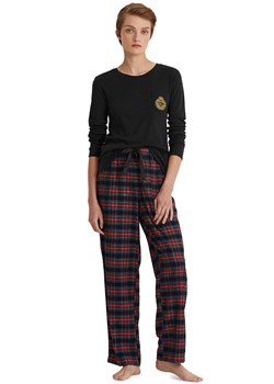 Ralph Lauren bawełniana piżama damska 2-częściowa ILN72122F regular fit, Kolor czarny, Rozmiar M, Ralph Lauren ze sklepu Intymna w kategorii Piżamy damskie - zdjęcie 140681935