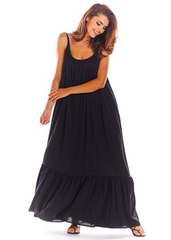 Sukienka letnia oversize z odkrytymi plecami w kolorze czarnym A307, Kolor czarny, Rozmiar one size, Awama ze sklepu Primodo w kategorii Sukienki - zdjęcie 140690066